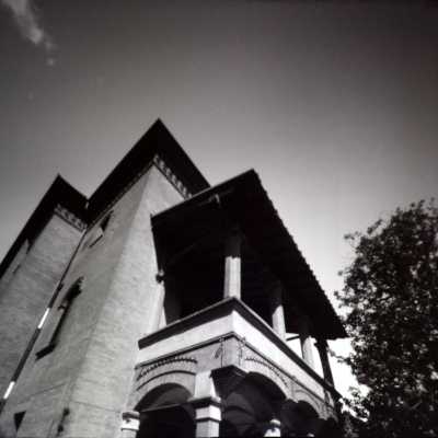 picture taken by pinhole medium format 6x6 palazzo rosso