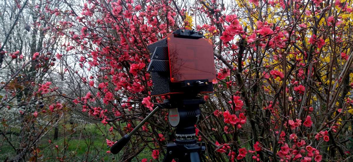 pinhole camera 4x5 with filter